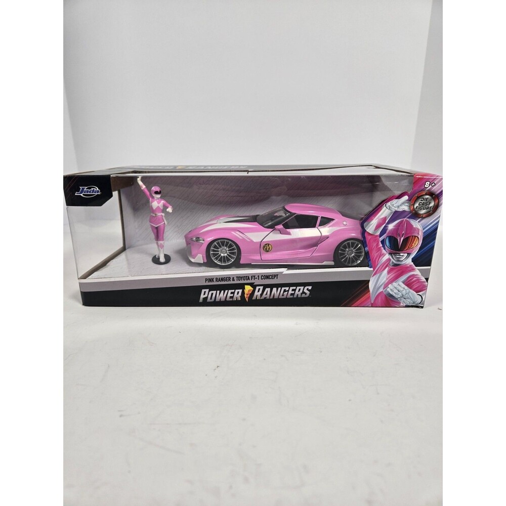 Jada Power Rangers Pink Ranger Toyota FT-1 Concept 1:24 Diecast Car Figure 33224